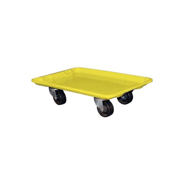 Mfg Tray Molded Fiberglass Toteline Dolly 780438 for 20-1/2" x 12-7/8" x 8" Tote, Yellow 7804385126 - main